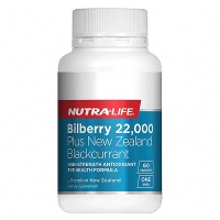 Nutralife 纽乐 越橘黑加仑护眼胶囊22000mg叶黄素精华60粒